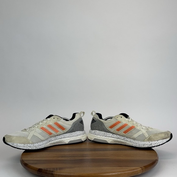 Mens Adidas Adizero Tempo 9 Hi-Res Orange Ivory Running Sneakers Shoes Size 13 D main image 5